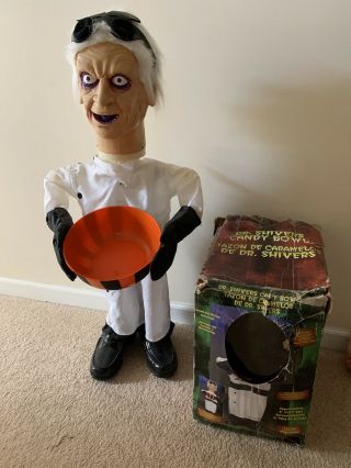 Gemmy Dr Shivers Mad Scientist Animated Halloween Prop W/box - Rare Candy Bowl