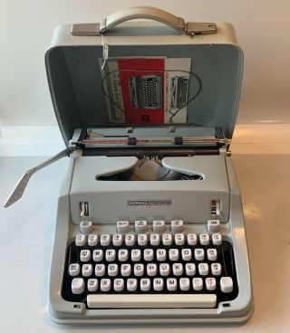 Hermes 3000 Vintage Portable Typewriter Complete In Case