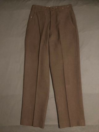 Wwii Army Green Wool Uniform Pants Tagged 31x33 Owned By A Col.  Coffey