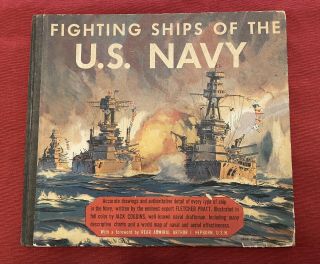 Vintage Book Ww2 Fighting Ships Of The Us Navy 1941 Illustrated By Jack Coggins