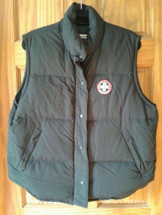 Vintage Polo Ralph Lauren Goose Down Puffer Ski Vest Black Full Zip One Size