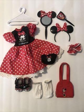 Vintage Disney Minnie Mouse Outfit Made To Fit American Girl Dolls W/accessories