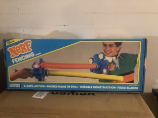 Vintage Nerf Fencing Box 1988 - Toys - Outdoor Toys - Parts Not Complete