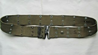 Ww2 1944 Us Military Army,  Marine Corps M - 1936 O.  D Canvas Web Pistol Belt