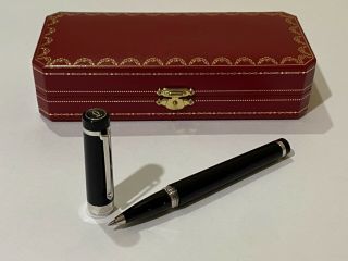 Cartier Pasha Black Rollerball Pen,  Diabolo,  Roadster,  Vendome,  Santos,  Louis Ca