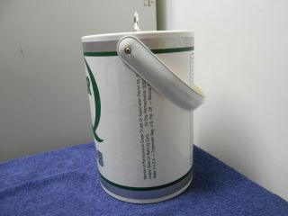 Vintage Quaker State Sterling Oil Can Advertising Ice Bucket with Lid & Handle 3