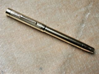 Vintage Mabie Todd Swan Fountain Pen In 9ct Gold.  Twist Filler.  Hallmark 1938.