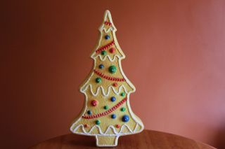 Vintage Union Products Lighted Blow Mold Don Featherstone 28 " Gingerbread Tree