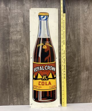 Rc Cola Metal Sign Royal Crown Soda Drink Glass Bottle Diner Pop Can Gas Oil