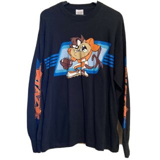 Vintage 1995 Taz Looney Tunes Football T - Shirt Usa Made Single Stitch Size Large