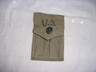 Ww2 Gi M1923 Mag Pouch For M1911a1.  45acp - - 1942 Date - -