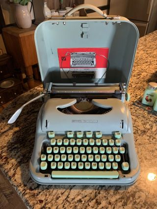 Vintage Hermes 3000 Typewriter W/case