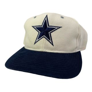 Rare Vintage 90s Dallas Cowboys Team Nfl Starter Snapback White Hat Cap Vtg