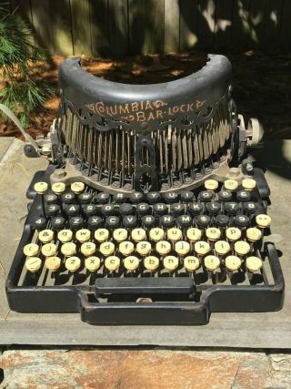 Columbia Bar - Lock No.  10 Antique Typewriter