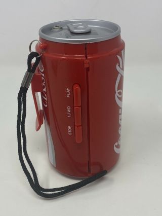 Vintage Akura Coca Cola Can Shaped Cassette Player Look