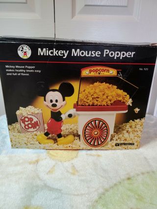 Mickey Mouse Electric Hot Air Popcorn Popper Vintage -
