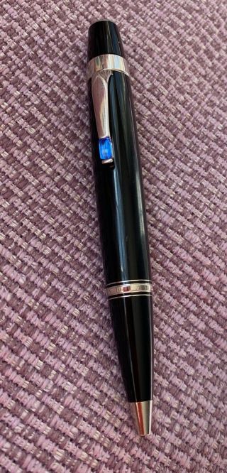Montblanc Boheme Bleu With Sapphire Ballpoint Mini 4.  3 Inch Pen