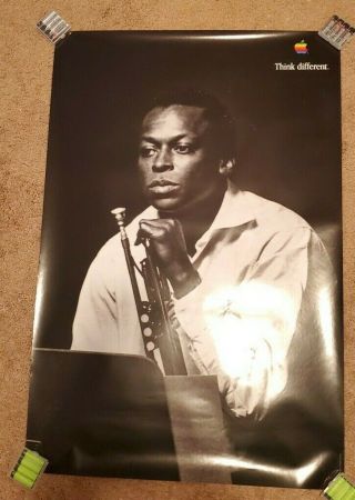 Apple Think Different Poster - Miles Davis /24 X 36 Steve Jobs 35 13/16in X 24in