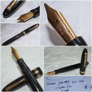 Swan Mabie Todd 2060 Leverless Fountain Pen Large No 6 Broad Stub Flex Restored