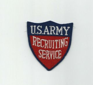 Wwii Us Army Recruiting Services Patch No Glow /