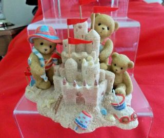 2007 Cherished Teddies Club Exclusive Conniejim And Eric Ct0083 Bear Sand Castle