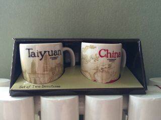 China Starbucks Coffee 3oz Demitasse Global Icon Mini City Mug Taiyuan