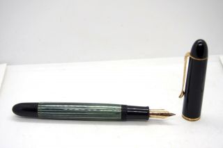 Vintage Gunther Wagner Pelikan 140 Germany Fountain Pen With 14c Gold Nib