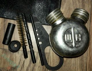 Mosin Nagant Cleaning Kit 7 Items Plus Pouch Vintage Ussr Nos