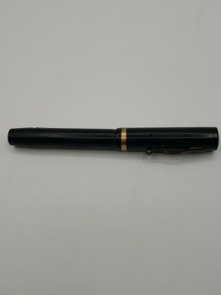 Vintage Sheaffer White Dot Flat Top Black Fountain Pen