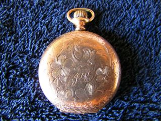Vintage Elgin Pocket Watch 1 3/8 Inches