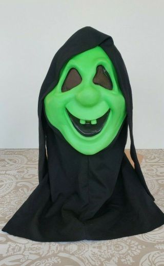 Vintage Fun World Easter Unlimited Green Sarah Spook Scream Mask Ghost Halloween
