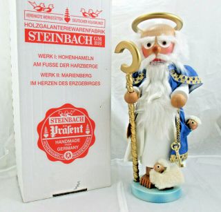 Steinbach 15 3/4 " Petrus St.  Peter S1694 With Key To The Kingdom Box