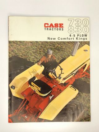 J.  I.  Case Company 1960s Brochure 730 830 4 - 5 Plow Comfort Kings Tractors