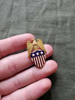 Wwii Us Army Aide De Camp Aide To Lieutenant General 3 Star Insignia Pin