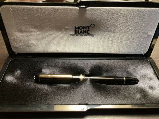 Mont Blanc Meisterstuck Ballpoint Pen (black And Gold) In Case.