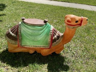 Vintage Empire Christmas Nativity Camel Plastic Lighted Blow Mold - 28 " Long