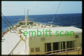 Slide,  Aboard The Cunard Line Ocean Liner Rms Caronia,  1950s