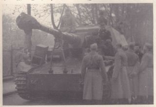 Wwii Snapshot Photo German Elefant Tiger Tank Destroyer 17