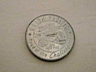 Vintage 1940 Union Pacific Railroad Streamliners Lucky Piece Token