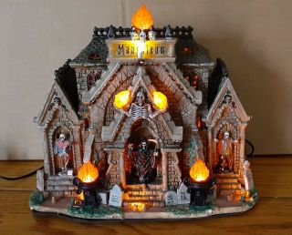 Lemax Spooky Town All Hallows Mausoleum 2014 Retired
