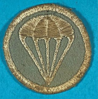 World War 2,  Parachute Infantry Garrison Cap Badge,  Me On Felt,  Salty Cond. ,  8
