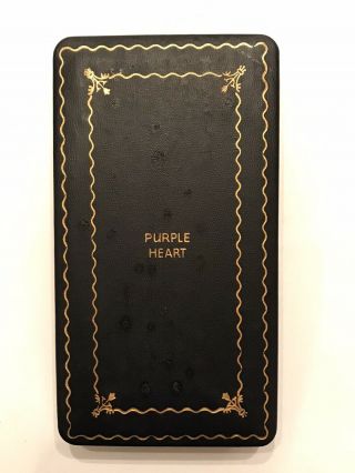 Ww2 Us/american Empty - Purple Heart Medal Case - Pin/badge/award