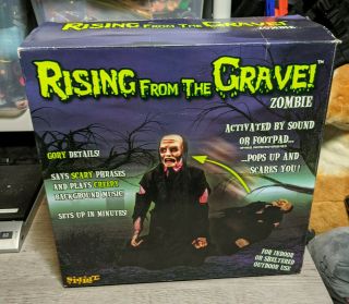 Not Spirit Halloween Rising From The Grave Animated Zombie Prop