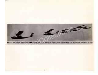 Historic Us Navy Aircraft Uss Consolidated P2y - 1 Official Photo 8x10
