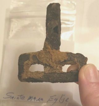 Ww2 Us Parachute Main Claw Hook From D - Day - Saint Mere Eglise Normandy