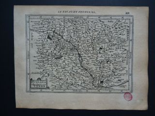 1630 Jansson / Mercator Atlas Map Hungary - Hungaria - Hongrie