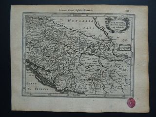 1630 Jansson / Mercator Atlas Map Sclavonia - Croatia - Bosnia - Slavonia