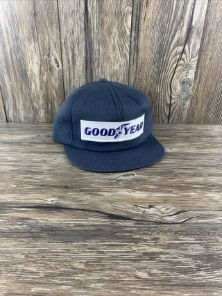 Vintage Goodyear Tires Snapback Trucker Hat Patch Cap Swingster Made In The Usa