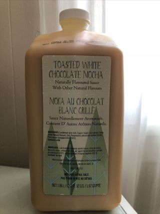 Starbucks Toasted White Chocolate Mocha Sauce With Pump - 1.  86 L / 63 Fl Oz