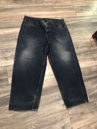 Anchor Blue Beyond Baggy Vtg 90s Skater Blue Denim Jeans Men’s 38 X 32 Wide Leg